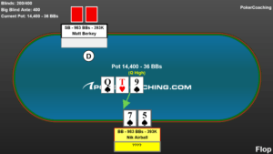 Nik Airball versus Matt Berkey high stakes heads-up cash game grudge match at Resorts World in Las Vegas poker hand review.